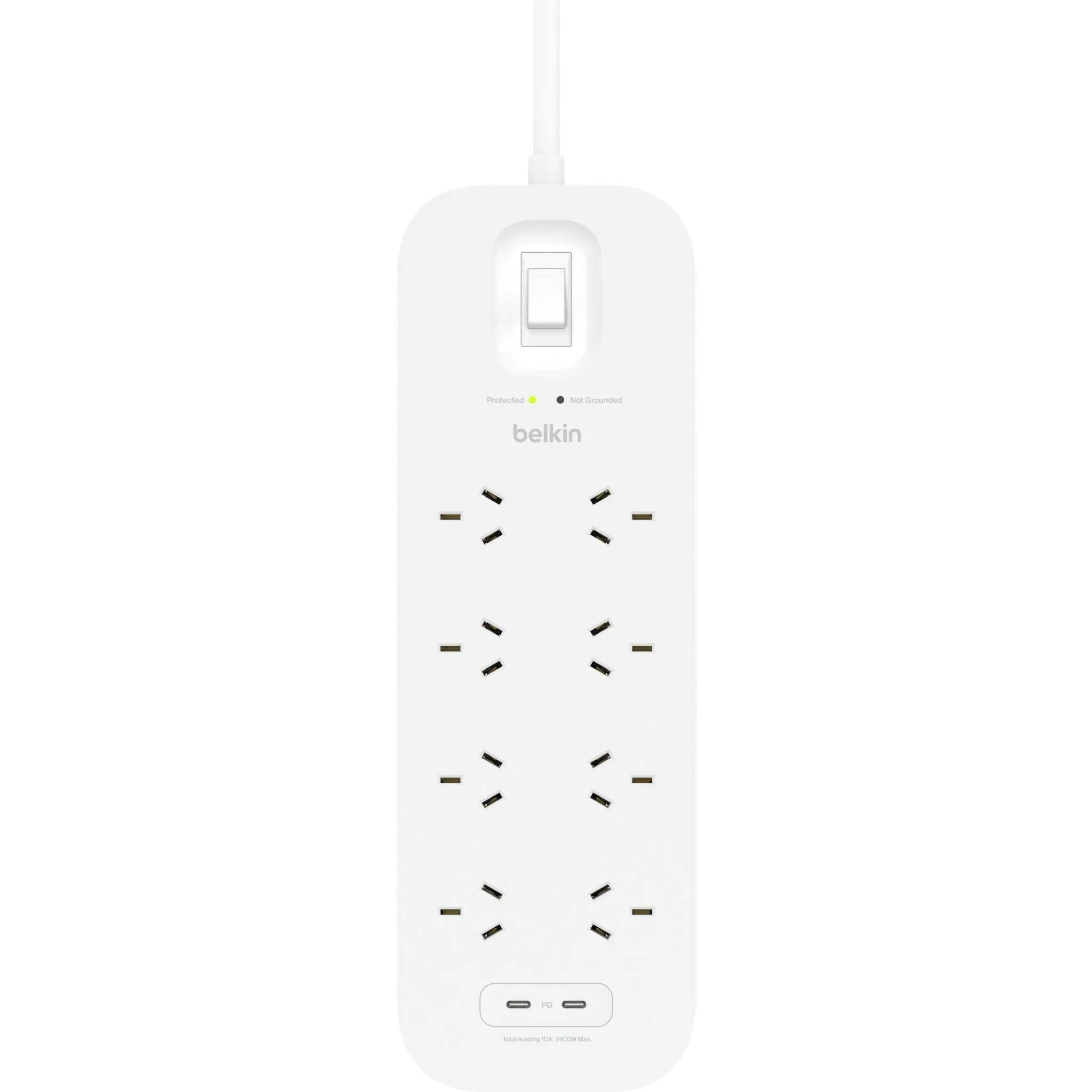 Belkin Connect 8-Outlet Surge Protector with Dual USB-C 30W