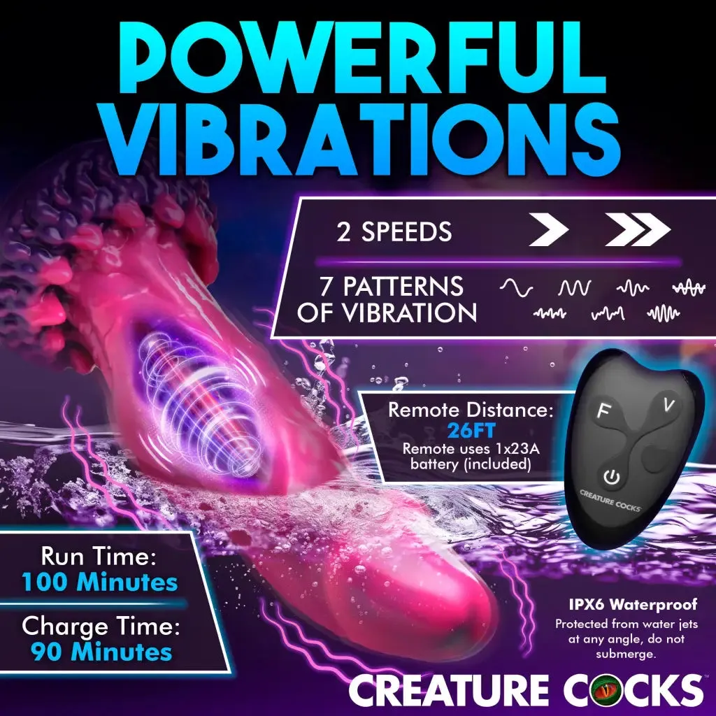 Creature Cocks Xenox Vibrating Silicone Dildo With Remote