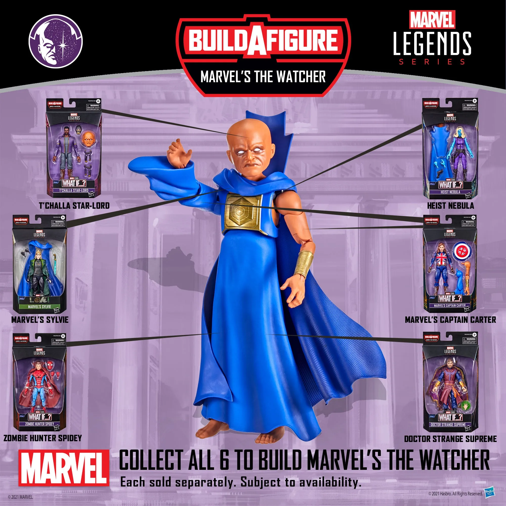 Marvel Legends - Disney  Series (The Watcher BAF) - Set of 7 Action Figures (F0167) LAST ONE!