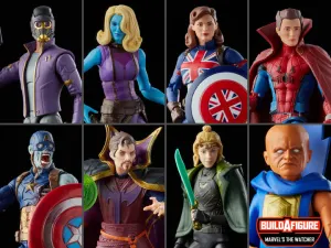 Marvel Legends Disney  What If...? Wave 1 set of 7 (BAF Marvel's The Watcher) Action Figure