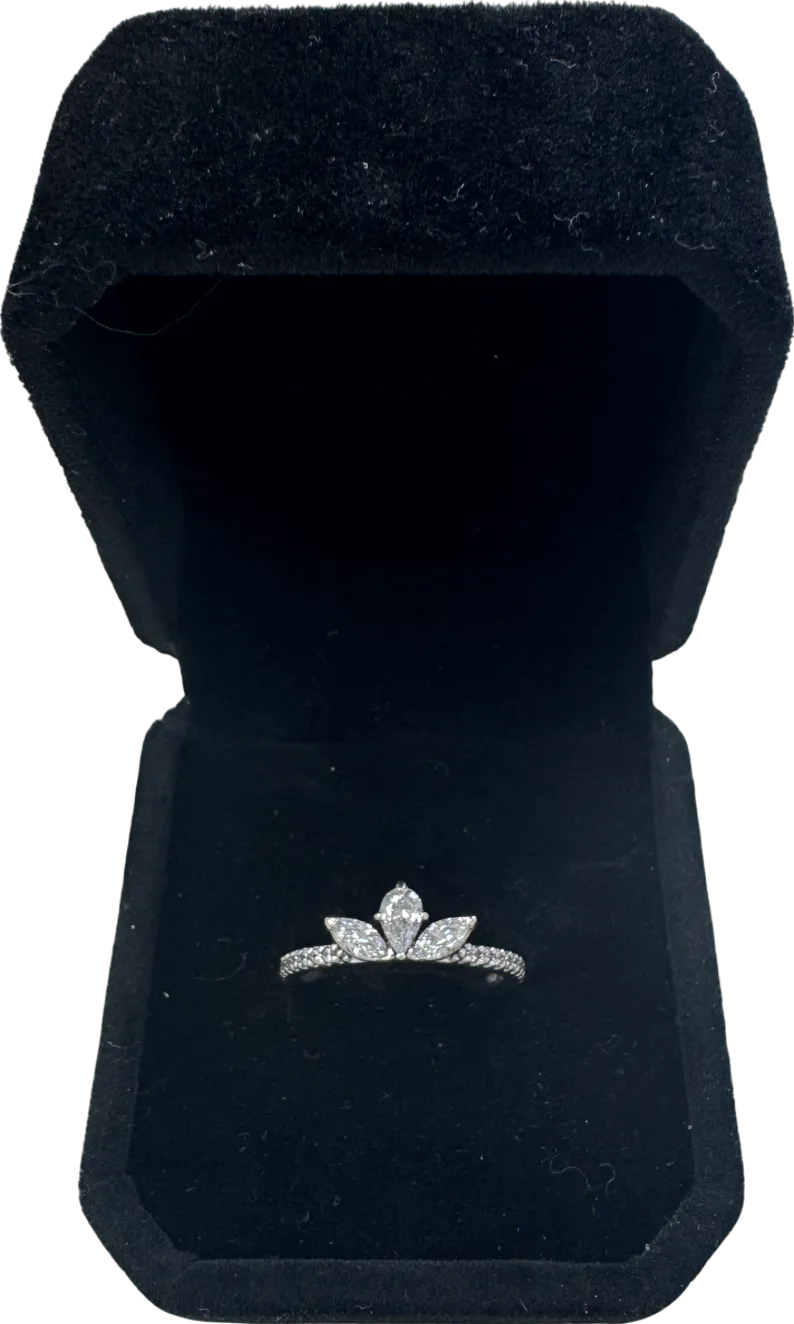 Pandora Metallic Sparkling Herbarium Cluster Ring Sz 52