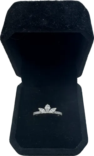 Pandora Metallic Sparkling Herbarium Cluster Ring Sz 52