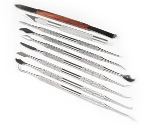 Sculpting Kit Pro 9 Piece Duel Sided Set for Customizing Dolls Action Figures Toys using Apoxie Sculpt