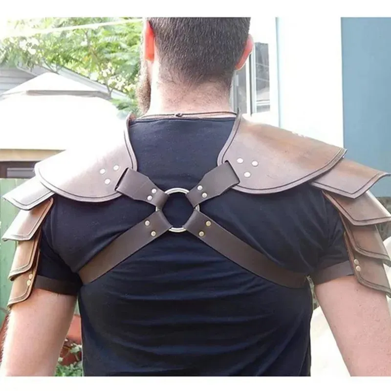 Steampunk Viking Costume Warrior Knight Shoulder Armor