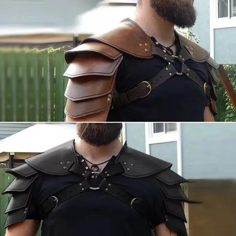 Steampunk Viking Costume Warrior Knight Shoulder Armor